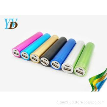 Aluminum Round Tube 1500 mAh Cellphone Fast Charging Univer